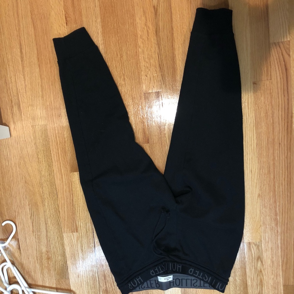 Never before worn black hollister joggers!